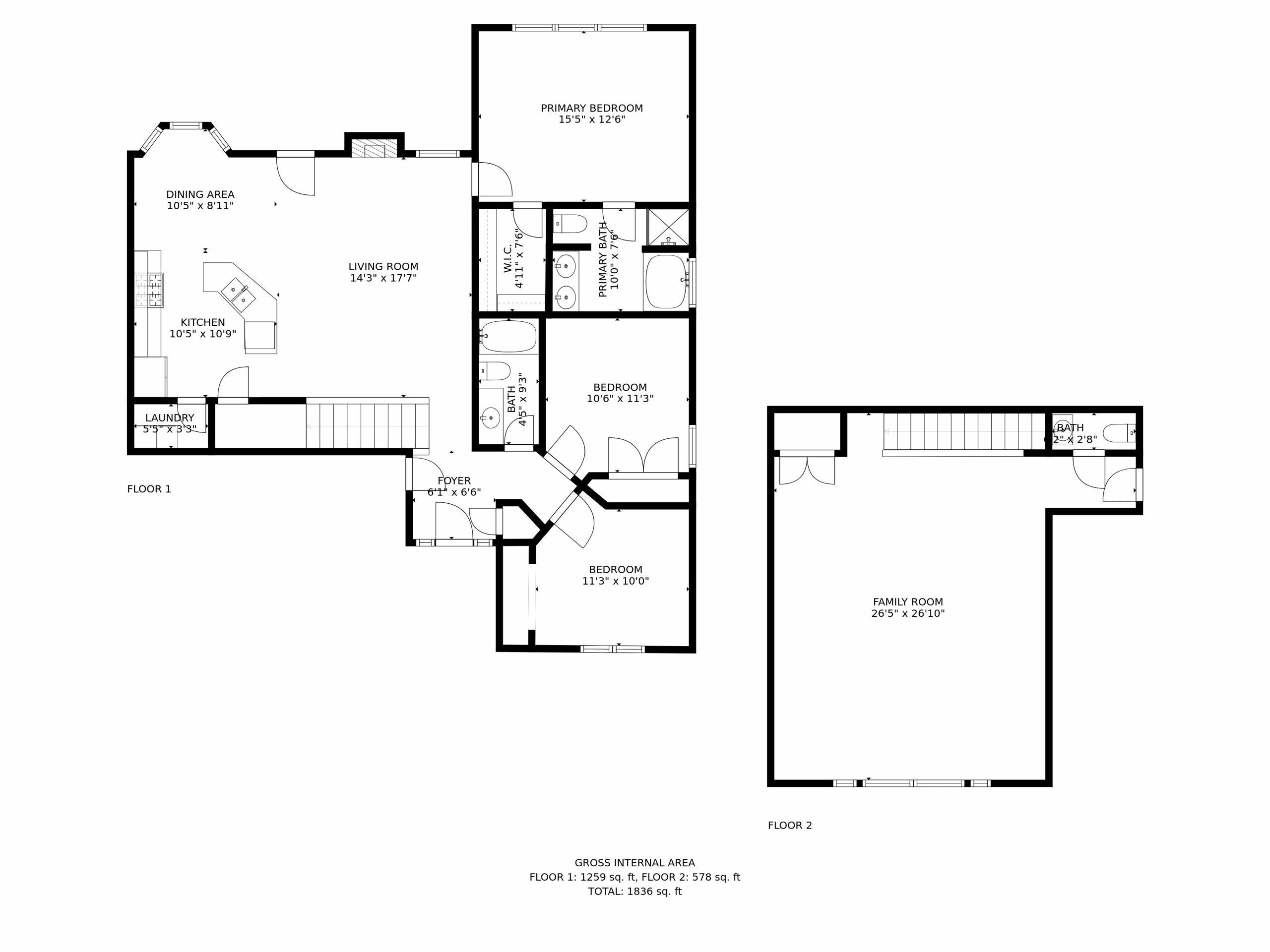 All in one floor plan example image